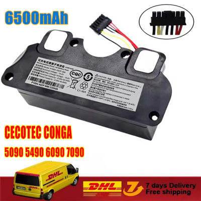 Reemplazo de batería Original de 6500mAh para CECOTEC CONGA 5090 5490 6090 7090 Robot aspirador 18650 accesorios de paquete de batería