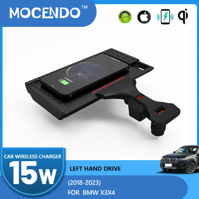 Carga inalámbrica de 15W para BMW X3 G01 X4 G02, accesorios para coche, modificación rápida del cargador de teléfono 2018-2023