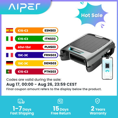 Robot Limpiafondos Solar EcoSurfer S2, Limpieza de Superficie 24/7, Filtro de 150 µm, Robot para Piscina con Batería y Control por Aplicación, Actualizaciones OTA, Detección Inteligente de Obstáculos,