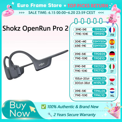 SHOKZ OpenRun Pro 2 S820/S821 auriculares deportivos auriculares abiertos Bluetooth 5,3 micrófono con cancelación de ruido IP55 impermeable