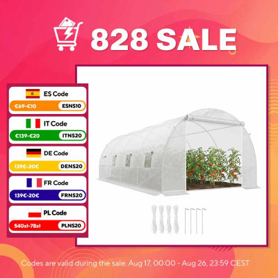 Outsunny Invernadero 6x3x2 m Caseta para Jardín Terraza Cultivo Plantas Flores