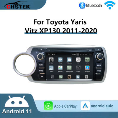 Radio de coche Android 11 para Toyota Yaris Vitz XP130 2011-2020 navegación Multimedia inalámbrica Carplay Bluetooth Audio estéreo WIFI
