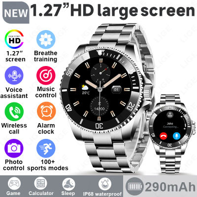 Reloj Inteligente LIGE 2026 para Hombre, Resistente al Agua IP68, Llamadas Bluetooth, Reloj Deportivo para Hombre, Pantalla HD de 1.27'', Monitor de Salud, Nuevo Reloj Inteligente