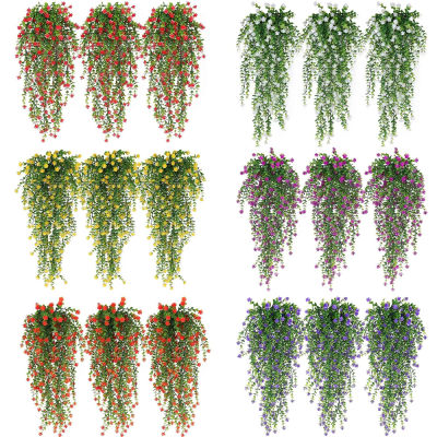 Flor colgante Artificial de 80CM, flor de ratán de sauce falsa, planta colgante Artificial para decoración de pared de jardín y hogar