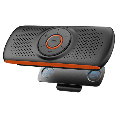 Altavoz Bluetooth para coche, reproductor de música inalámbrico con Clip de visera, para hablar con manos libres