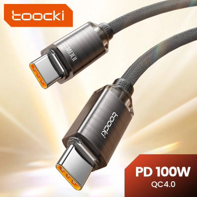 Toocki PD100W Cable de carga rápida USB C a C para iPhone 15 tipo C a tipo C cargador de teléfono para Samsung Xiaomi Hoco Cable de datos