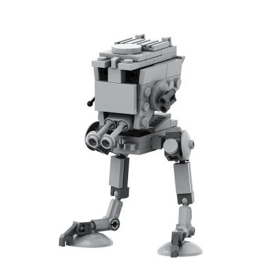 Bloques de Construcción MOC, Transporte Todoterreno de Exploración Espacial, Juguete de Guerra, 125 Piezas, Robot de Combate, Ladrillos Meca, Modelo, Regalo de Cumpleaños
