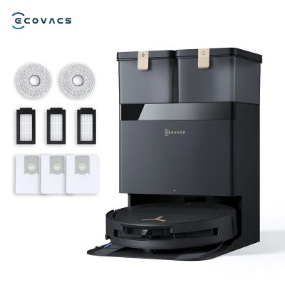 Kit de cuidado ECOVACS DEEBOT T50 PRO OMNI Gen3, robot aspirador y fregadora, sin enredos de pelo de mascotas, 25000Pa, elevación de 9mm, 63dB silencioso, autovaciado