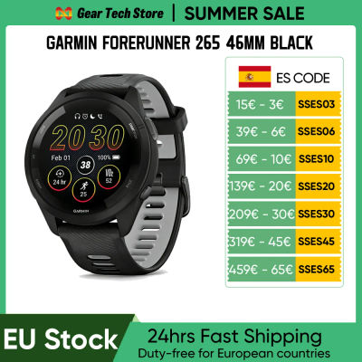 Reloj Deportivo Inteligente Garmin Forerunner 265 Estilo Básico, Pantalla AMOLED de 1.3 Pulgadas, Monitor de Actividad