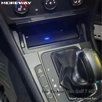 Cargador Inalámbrico para Auto Moreway para Volkswagen Golf 7 MK7 2014-2018, Base de Carga, Soporte para Teléfono Móvil, Carga Rápida, Interior del Auto