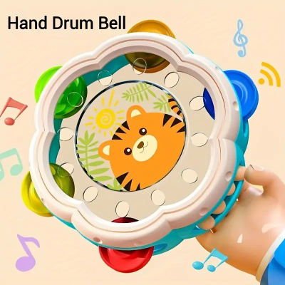 Instrumentos musicales Montessori, tambor de mano, sonajeros, juguetes educativos interactivos para niños, regalo sensorial para bebés recién nacidos