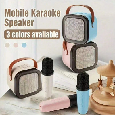 Máquina de Karaoke K12, sistema de altavoces PA portátil con Bluetooth 5,3 con 1-2 micrófonos inalámbricos, canto familiar en casa, regalos para niños