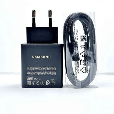 Cargador Original Samsung 60W PD con Cable Tipo C de Carga Rápida 5A para S26 Ultra, S25FE, S24, S23, A56, A57, M55s, Tab S11 Ultra, S10 FE