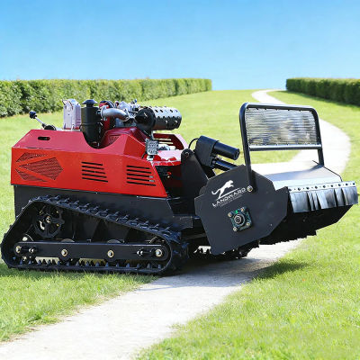 Cortacésped con Control remoto sobre orugas personalizado, Robot inalámbrico inteligente, máquina cortadora de césped, Mini cortacésped CE para todo terreno, venta