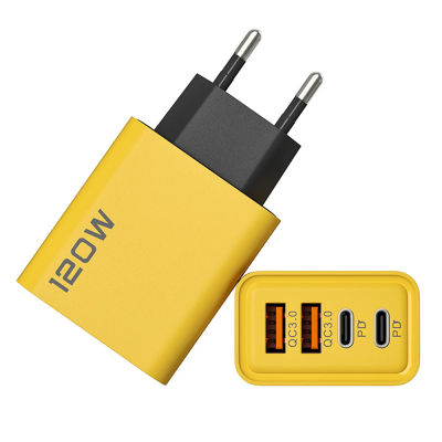 Cargador USB C PD de carga rápida 3,0 tipo C, adaptador de cargadores de teléfono USB para iPhone 16, 15, Samsung, Xiaomi, Huawei, 4 puertos de carga rápida