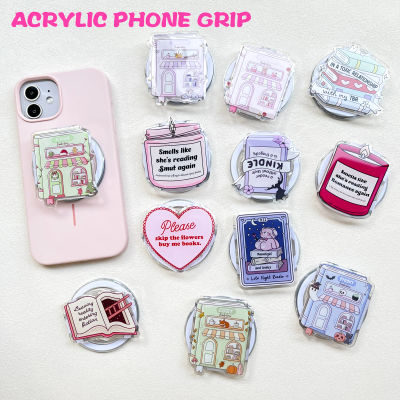 Soporte Magnético para Teléfono, Soporte Acrílico para Teléfono con Diseño Lindo, Soporte PopSocket para iPhone, Samsung, Xiaomi