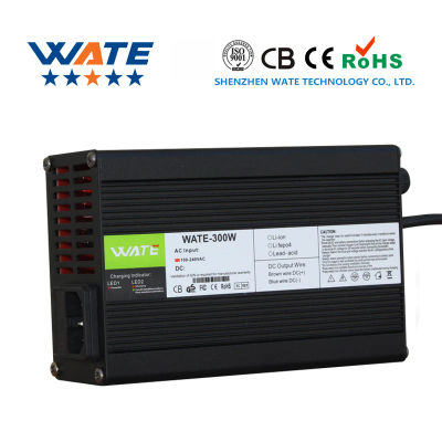 Cargador Inteligente de 58.8V 5A con Carcasa de Aluminio, Apto para Baterías de Iones de Litio de 14S 48V para Exteriores, con Ventilador de Refrigeración