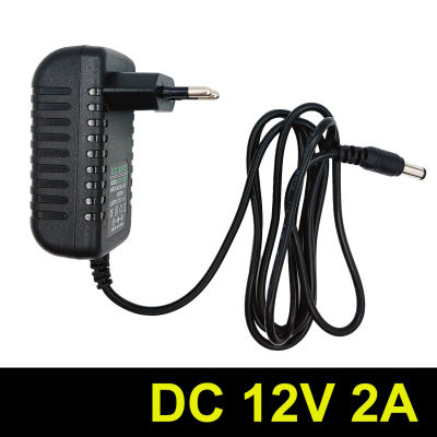 Adaptador de corriente UE/EE. UU. CA 100V-240V a CC 12V 2A cargador de suministro adaptador Universal convertidor enchufe para cámara DVR NVR luz LED de Robot