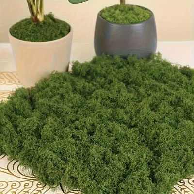 Musgo falso verde, manualidades DIY, hierba Artificial, musgo falso preservado, planta verde, decoración para el hogar, habitación, jardín, paisaje, hierba falsa