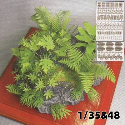 Kit de maquetas a escala para construir plantas, arbustos, césped, plantas de jungla, modelos de dioramas de mesa de arena 1/32 1:35 1/48