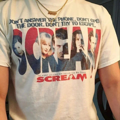 Camisetas de moda Scream, no responde al teléfono, no abre la puerta, no probar escapar, camisetas para mujer, camiseta Scream