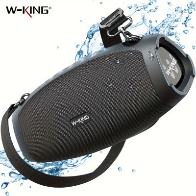 Altavoz Bluetooth W-KING X10, Altavoces Portátiles Inalámbricos con Potencia Máxima de 120 W, Boombox Bluetooth, Altavoz Grande para Fiestas al Aire Libre con Resistencia al Agua IPX6 de 70 W, Triple