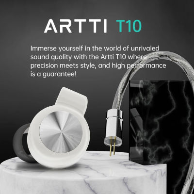 ARTTI-auriculares intrauditivos T10 HIFI Planar, cascos con Cable IEMs, controlador de 14,2mm, estéreo, Monitor de graves, con 0,78, 2 pines, 4,4/3,5mm