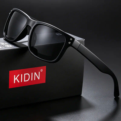 Gafas de Sol Polarizadas con Marco Cuadrado Estilo Retro Marca KIDIN 2026, Gafas de Sol para Conducir Automóviles, Protección UV400, Gafas Deportivas para Exteriores