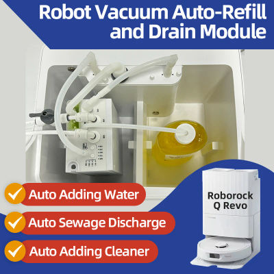 Roborock-Robot aspirador Q Revo, Kit de cambio de agua, recarga automática de agua y drenaje, kit de conexión de agua