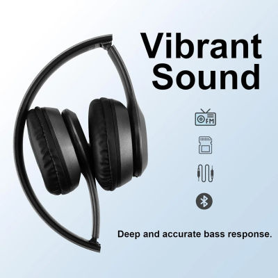 Auriculares inalámbricos Bluetooth 5.0, auriculares plegables sobre la oreja, sonido estéreo HiFi, orejeras suaves y agradables para la piel