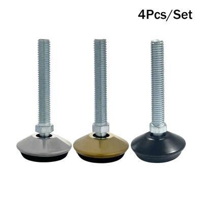 Pies niveladores de muebles ajustables, auto niveladores de tornillo M8/M10 para sillas, mesas, gabinetes, patas de restaurante, corrección de altura, 4 Uds.