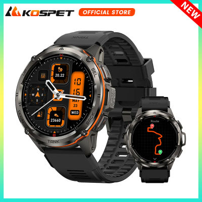 2025 KOSPET TANK T3 Ultra GPS reloj inteligente para hombres Smartwatch mujeres 470mAh batería Digital Fitness AMOLED AOD relojes Bluetooth