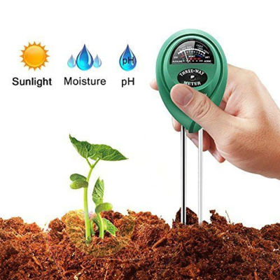 Medidor de PH del suelo 3 en 1, probador de PH de luz solar, Sensor de humedad del suelo para flores de jardín, Detector de Monitor de PH de humedad y acidez de plantas