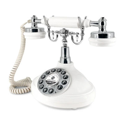 Teléfono de Mensajes de Voz para Bodas, Teléfono Clásico Retro con Grabación, Libro de Visitas para Bodas, Cumpleaños y Fiestas