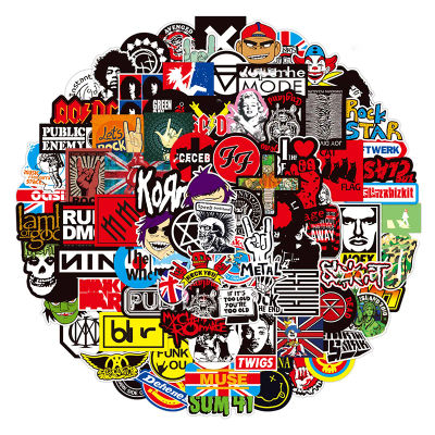 Pegatinas clásicas de ROCK, calcomanías de banda musical de Graffiti para Ipad, guitarra, portátil, teléfono, motocicleta, monopatín, botella de equipaje, 10/50/100 Uds.