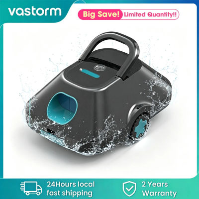 Limpiador Robótico de Piscinas Inalámbrico C2, Aspiradora Automática Recargable para Piscinas, 210 Minutos de Autonomía, Autoestacionamiento, Filtro de 180μm para Limpieza del Suelo de Piscinas
