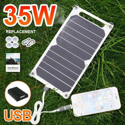 Panel Solar portátil Sunpower de 35W, placa Solar de 5V con cargador estabilizador seguro USB para teléfono, banco de energía, Camping al aire libre, hogar, regalo RV