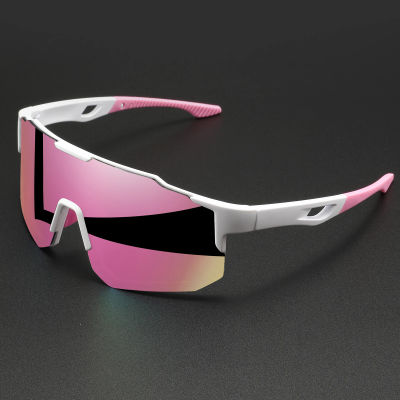 Gafas de sol deportivas coloridas de gran tamaño: diseño envolvente, ajuste cómodo unisex UV400 para ciclismo, senderismo y exteriores