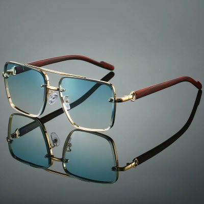 KAMMPT, gafas de sol cuadradas Retro a la moda con gafas de sol de conducción de diseño de marca Original para mujer, nuevas gafas de sol de piloto de doble puente