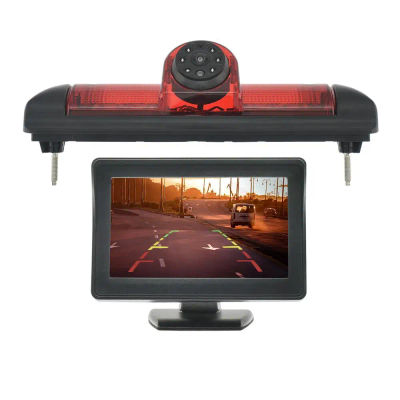 Cámara de visión trasera de coche de 170 grados, luz de freno, Monitor de 4,3 pulgadas para FIAT Ducato CITROEN Jumper PEUGEOT Boxer 2006-2015