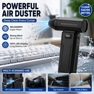Ventilador Turbo Jet de 160000 RPM, Soplador Eléctrico Potente sin Escobillas, Aspiradora de Polvo Portátil, Ventilador de Alta Velocidad para Nieve