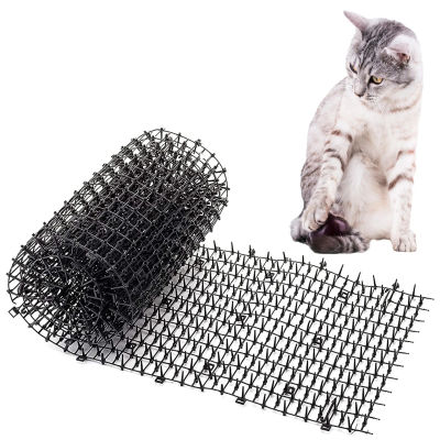 Estera disuasoria para gatos, repelente de red para perros y gatos, estera con puntas de plástico para entrenamiento, para mantener los perros y gatos, protege las plantas