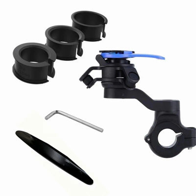 Soporte para teléfono de bicicleta y motocicleta, soporte ajustable para teléfono móvil, bloqueo para manillar de bicicleta de montaña, accesorio amortiguador antivibración