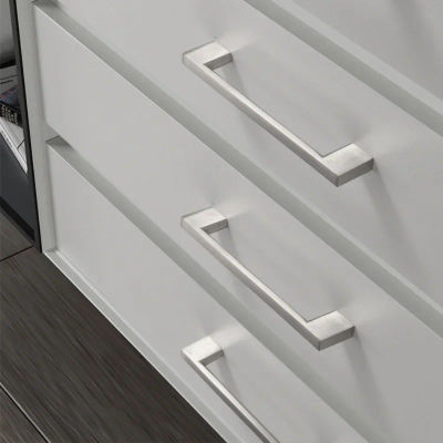 Manija de aluminio minimalista moderna, tiradores extendidos americanos para cajón de gabinete, herrajes para muebles, manija de puerta de armario