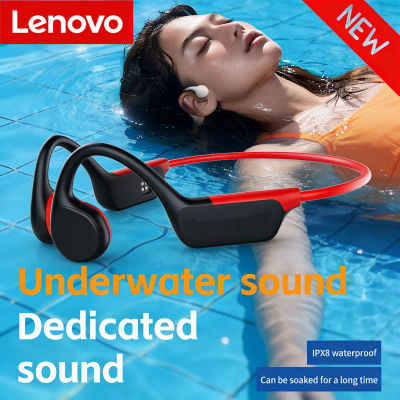 Auriculares Lenovo de Conducción Ósea, Inalámbricos, Bluetooth 5.4, Resistentes al Agua IPX8, para Natación y Deportes, con Micrófono, para Ejercicio y Fitness 2026