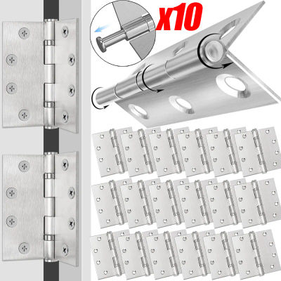 Bisagras de puerta de armario para muebles de acero inoxidable, caja de madera para ventana, bisagras a tope plegables, herramientas de Hardware para bisagra de armario
