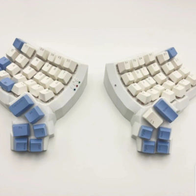 Teclado de Superficie Dividida, Ergonomía Personalizada, Intercambiable en Caliente, Cableado, Bluetooth, Modo Dual, Kit de Teclado ZMK, Teclados para Mano Izquierda y Derecha