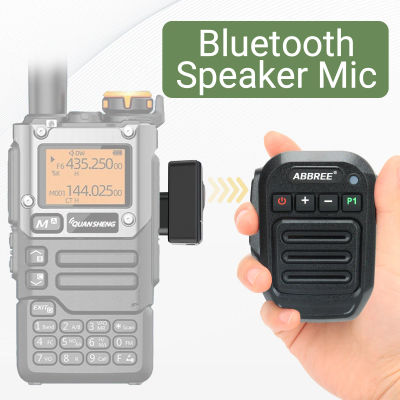 ABBREE-altavoz inalámbrico con Bluetooth, micrófono de mano para Quansheng UV K5 K6 K58 Baofeng UV-5R 21 Pro Walkie Talkie