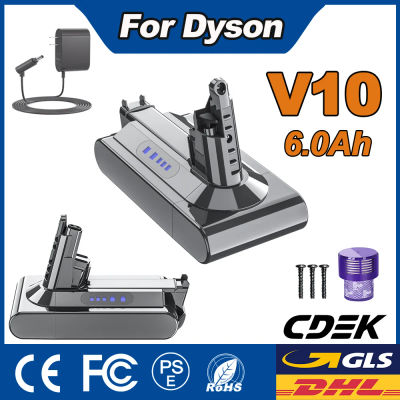 Batería Powtree de 6.0Ah/8.0Ah para Dyson V10, Absolute Animal V10 SV27, Aspiradora Total Clean de 25.2V, para DYSON SV12 V10
