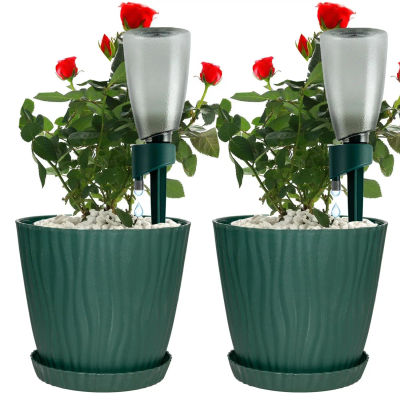 Bebedero automático para el hogar, riego por goteo, bebedero para flores, gotero para jardín, olla de autorriego para plantas y flores